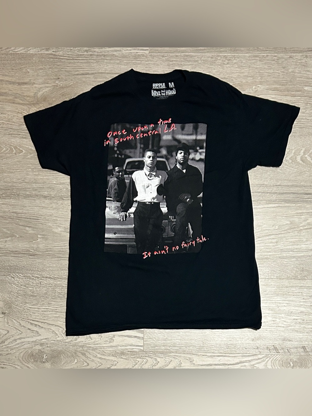 ‘Boyz in the Hood’ Movie Promo Men’s Black Graphic T-Shirt